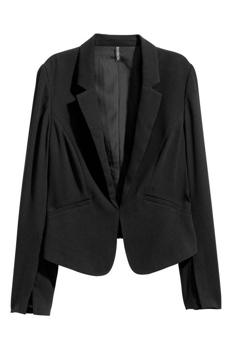 H & M - Chaqueta Entallada - Negro