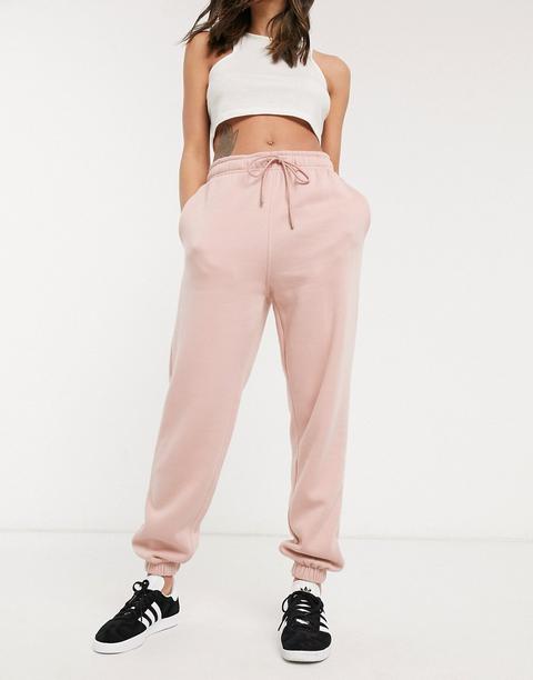Topshop Joggers In Pink