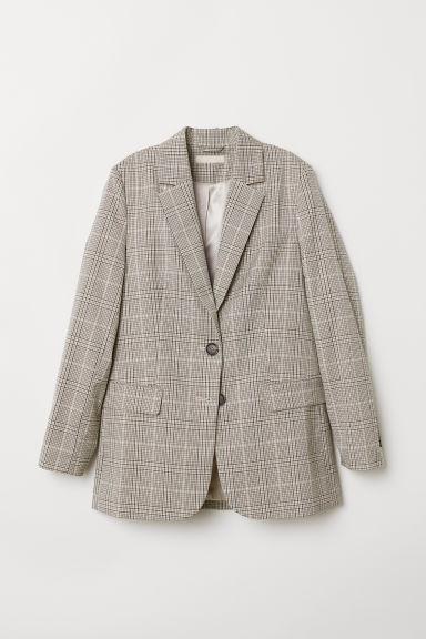 H & M - Straight-cut Jacket - Beige