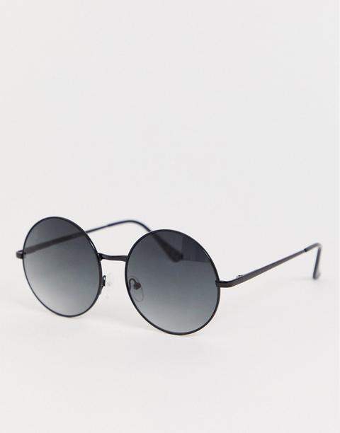 Jeepers Peepers - Occhiali Da Sole Rotondi Neri - Nero