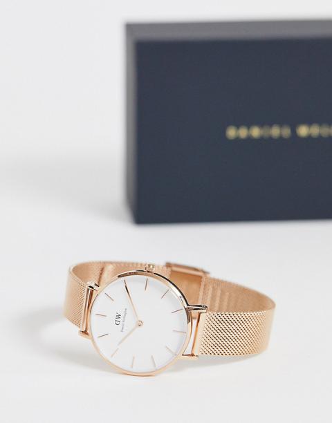 Daniel Wellington Dw00100163 Mesh Watch In Rose Gold