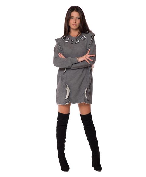 Vestito Felpa Rouge Grigiaart 052h1