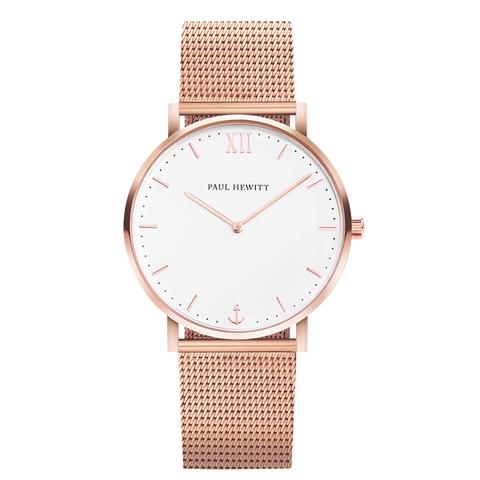 Orologio Sailor Line White Sand Ip Oro Rosa Cinturino Mesh Ip Oro Rosa