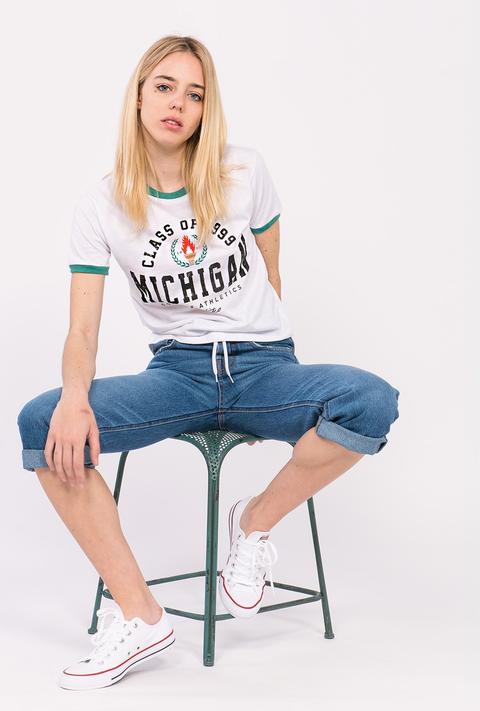 Camiseta "michigan" Blanca