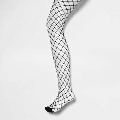 Black Wide Fishnet Tights