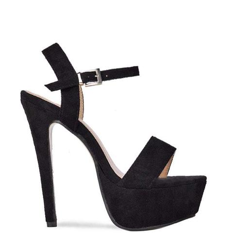 Blanche - Black Stiletto High Heels