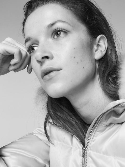 Chaqueta Plumas Detalle Pelo