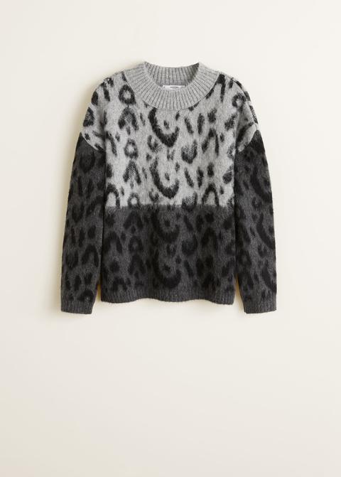 Pullover Leopardato Texture