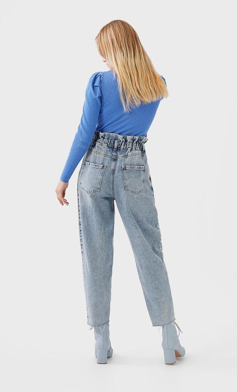 Jeans Paperbag Front Yoke