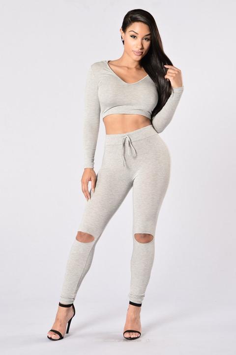 International Lover Legging - Heather Grey