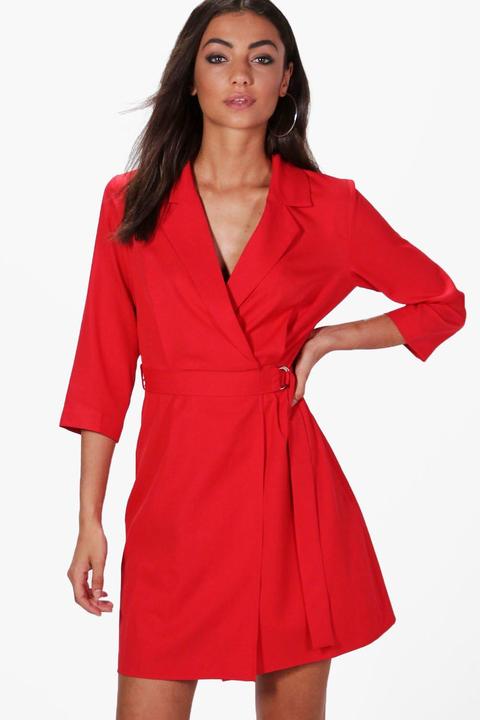 Tall Flora Tie Side Wrap Dress