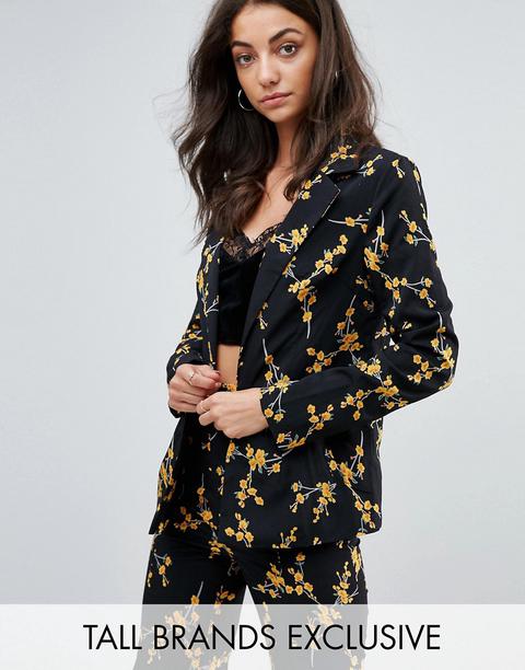 Esclusiva Missguided Tall - Blazer A Fiori - Multicolore