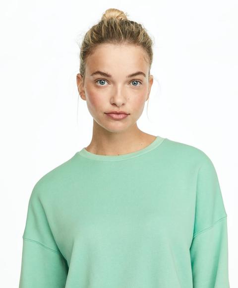 Sudadera Menta 100% Algodón