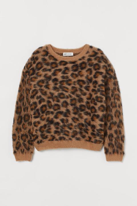Jersey En Punto De Jacquard - Beis