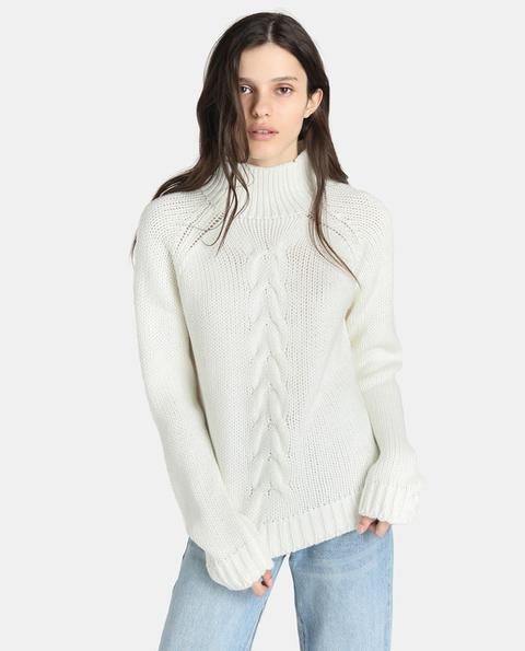 Jersey De Mujer Con Aranes Y Cuello Perkins