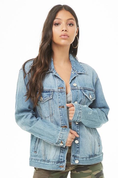 Giubbotto Di Jeans Consumato