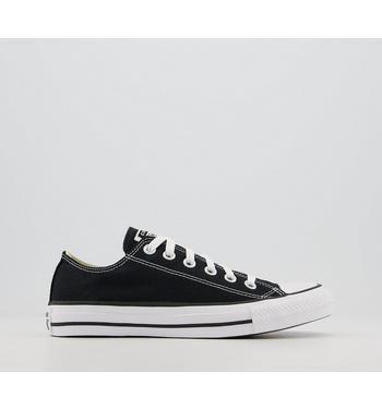 Converse All Star Low Trainers Black Canvas