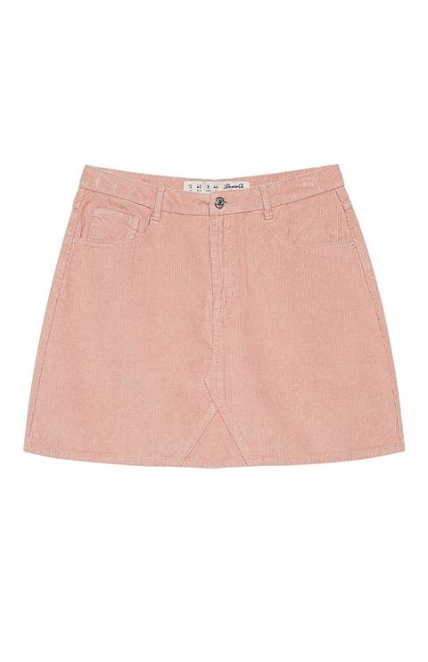 Pink Cord Skirt