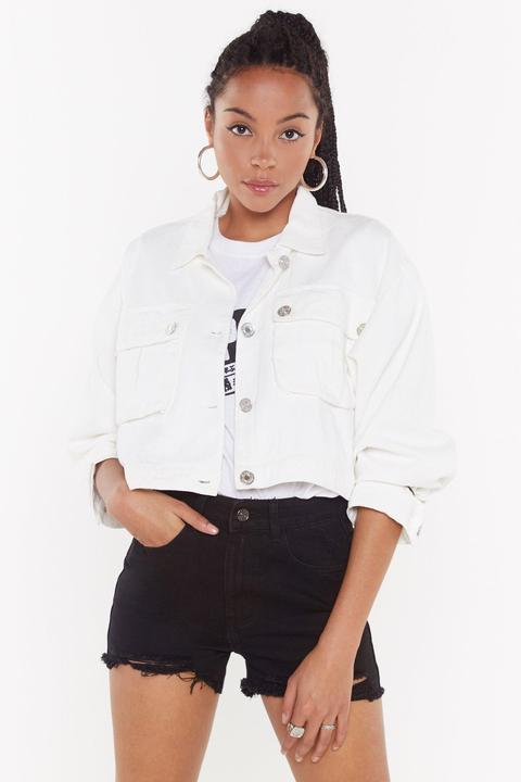 Womens On Crop Of The Game Utility Jacket