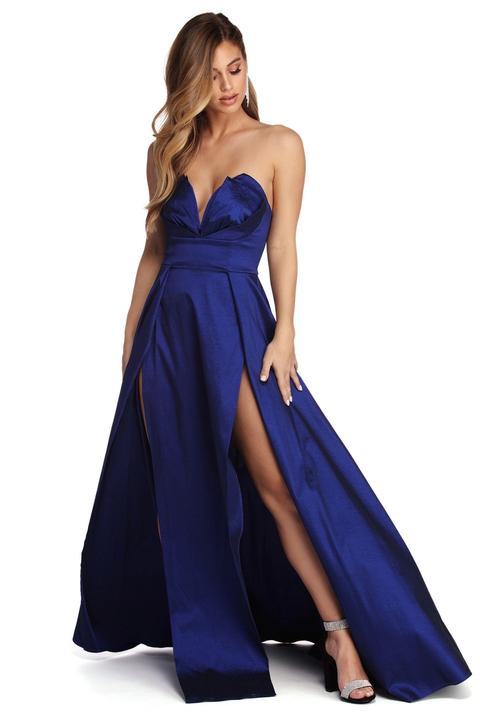 windsor blue prom dress