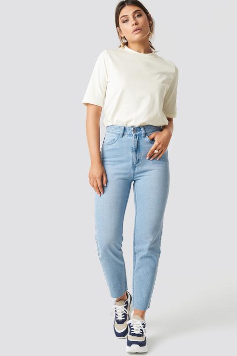 Mom Fit Jeans Light Blue