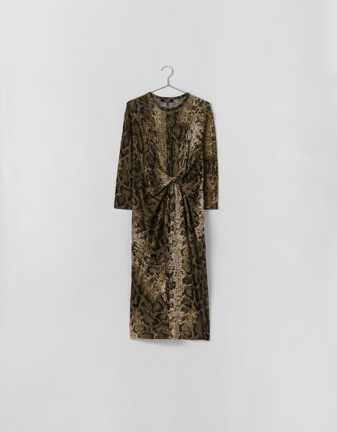 Vestido Con Estampado Animal Print