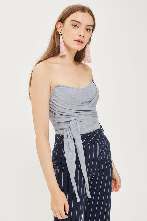 Corset Bandeau Wrap Top