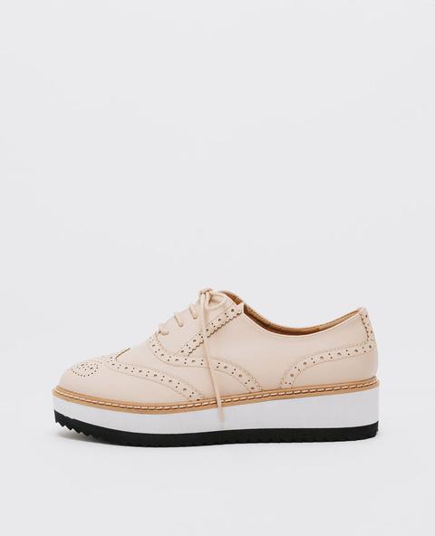 Zapatos Derby Con Plataforma