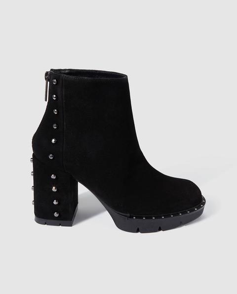 Gadea - Botas De Mujer De Piel Negra Con Tachas