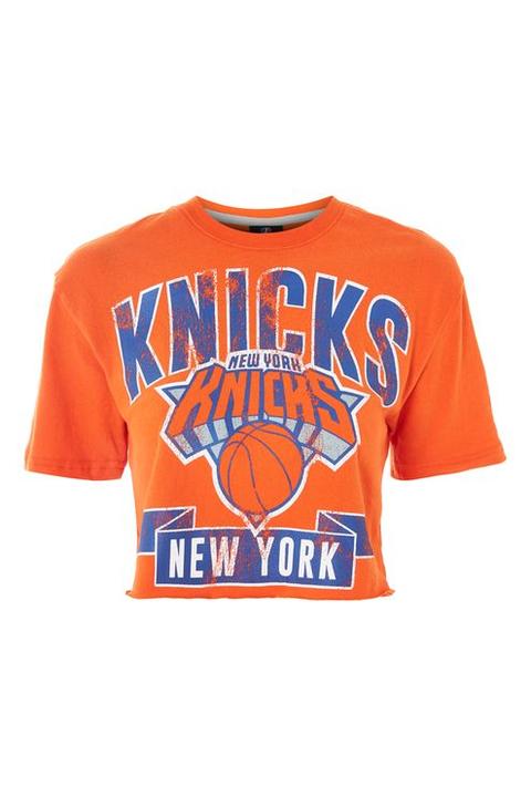 New York Knicks Crop T-shirt By Unk X Topshop