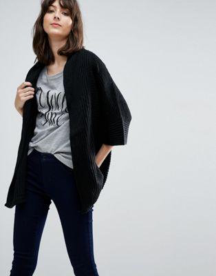 Jdy - Crave - Cardigan Stile Kimono A Coste Traforato