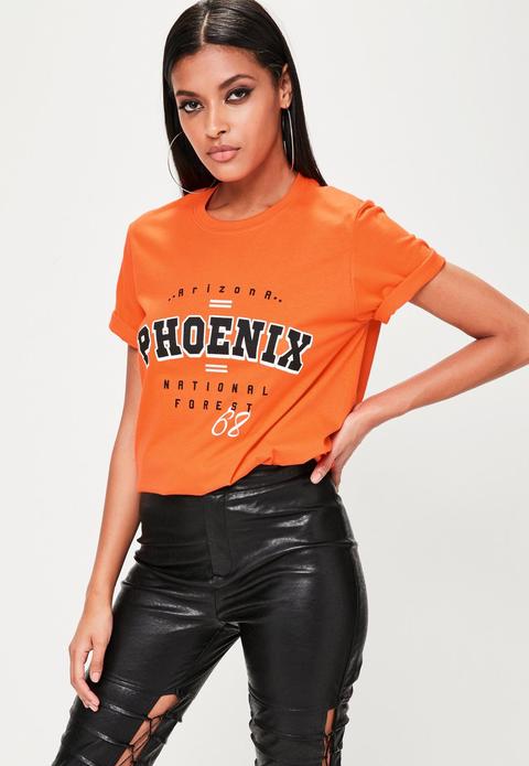 Orange Phoenix Arizona T-shirt, Orange