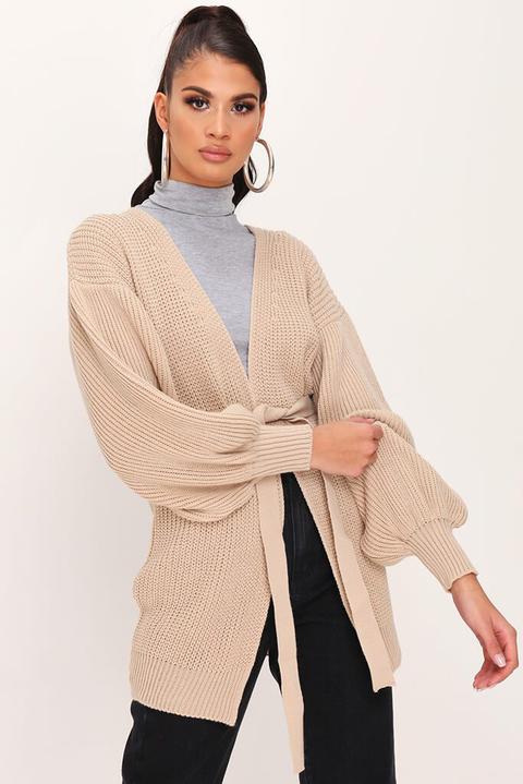 i saw it first balloon sleeve cardigan