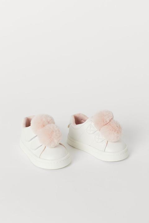 H \u0026 M - Trainers With Pompoms - White 