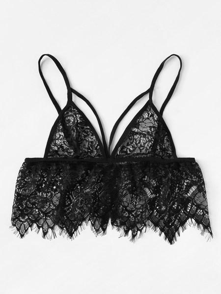 Bralette In Pizzo Ciglia Plus