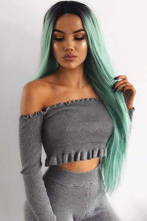 Grey Ribbed Knit Co-ord - Luna