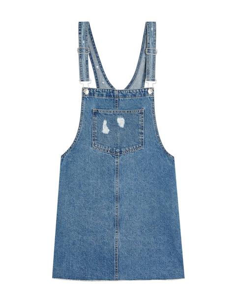Pichi Falda Denim Bajo Sin Rematar