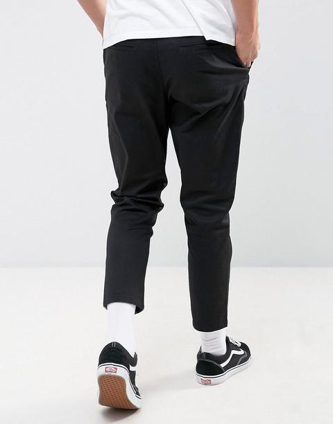 cropped black chinos