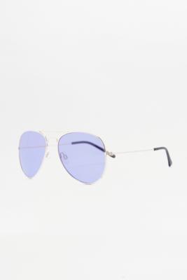 Coloured Lens Aviator Sunglasses - Womens All