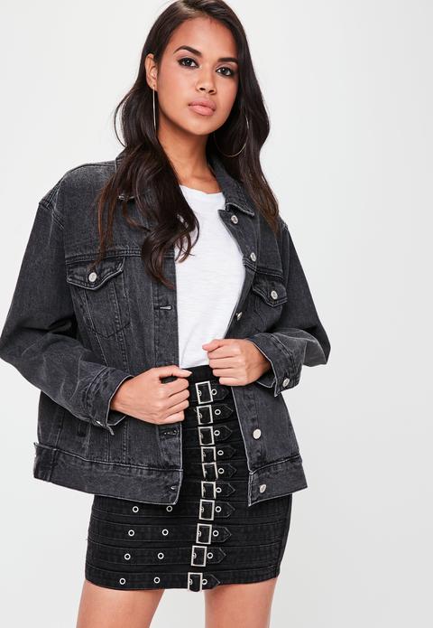 Black Oversized Denim Jacket