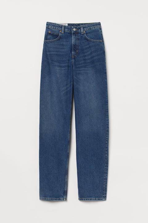 90s Baggy High Jeans - Blue