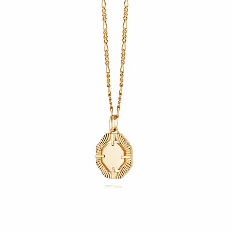 Estée Lalonde Octagonal Necklace 18ct Gold Plate