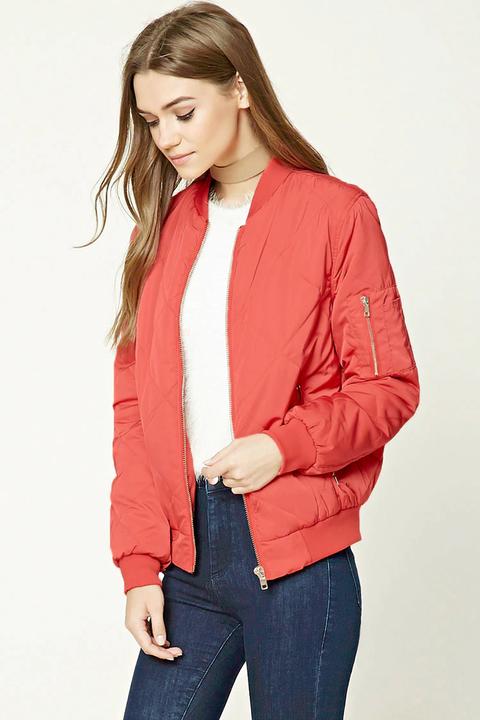 Quilted Bomber Jacket