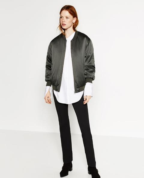 Bomber Oversize Satinato