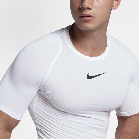 vegetariano Reflexión Racional Nike Pro Camiseta De Entrenamiento De Manga Corta - Hombre - Blanco de Nike  en 21 Buttons