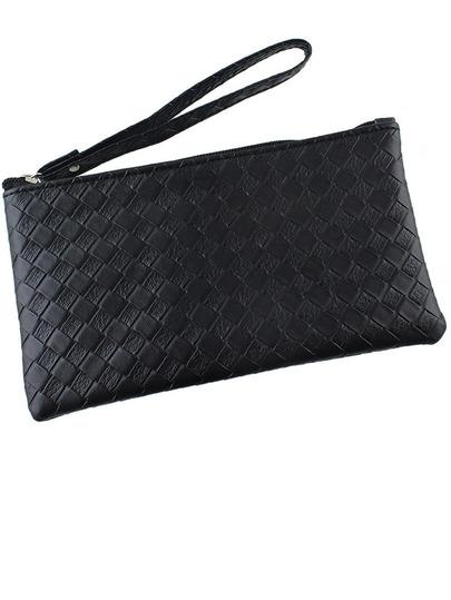 Clutch Di Pu In Pelle Nero