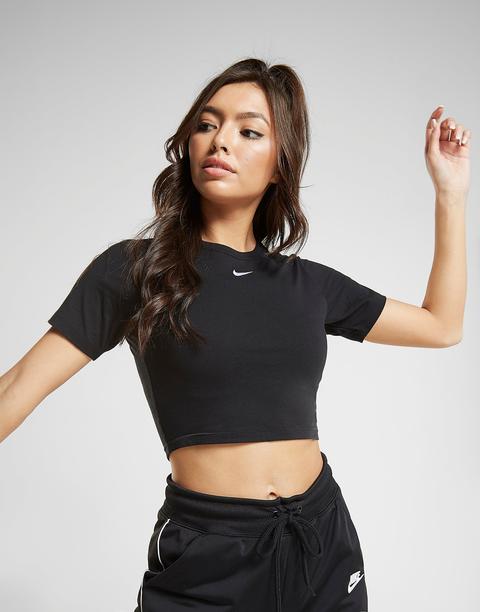 Nike Camiseta Essential Slim, Negro