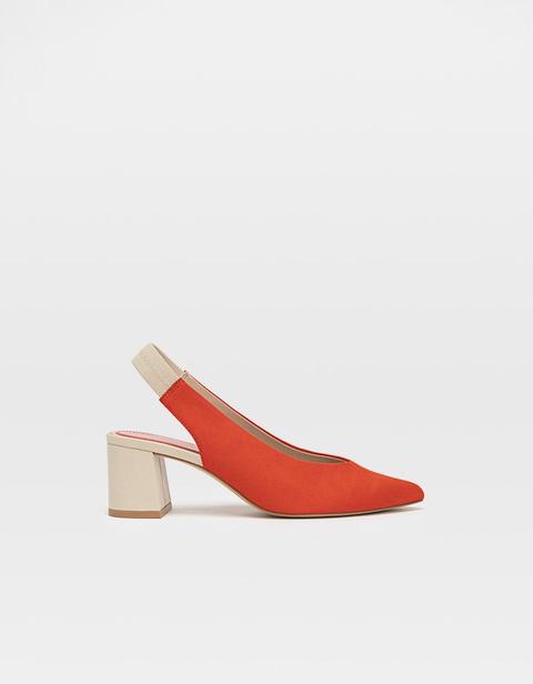 Scarpe Slingback Arancioni Arancione
