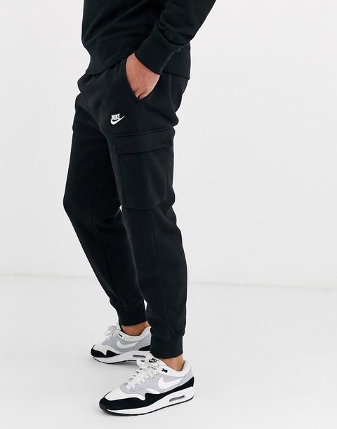 Nike Club - Jogger Cargo À Chevilles Resserrées - Noir