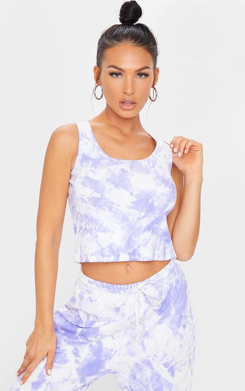 Lilac Tie Dye Vest Top